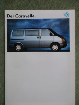 VW T4 Caravelle 2.0l 2.5l Otto 1.9l und 2.4l Diesel Katalog Januar 1992