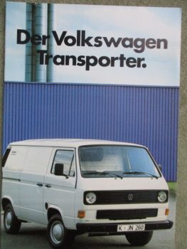 VW T3 Transporter Kastenwagen Kombi Pritsche Doka Januar 1986