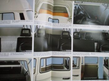 VW T3 Transporter +Pritsche +Kastenwagen Kombi+Syncro Katalog August 1985