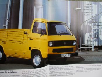 VW T3 Transporter +Kastenagen Kombi Pritsche Doka August 1983
