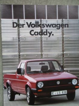 VW Caddy Typ14D Prospekt August 1984