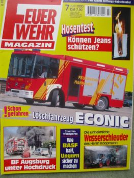 Feuerwehr Magazin 7/2000 Löschfahrzeug HLF Econic,