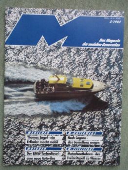 M Magazin der Mobilen Generation 2/1983 BMW 524td E28, Motorbootfahren