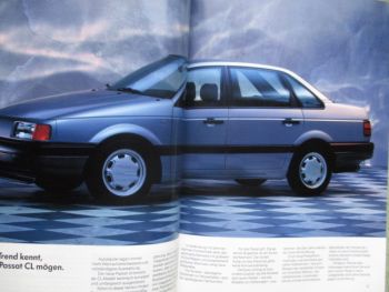 VW Passat CL GL GT 53kw 79kw 100kw 55kw 66kw 82kw Prospekt Januar 1989 Typ35i