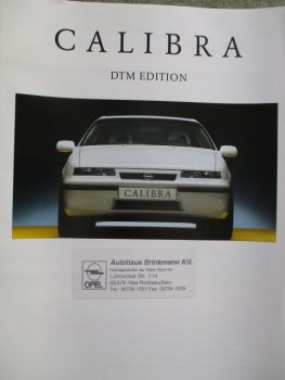 Preisliste & Extras Prospekt 08/1995 204529 Opel Calibra 