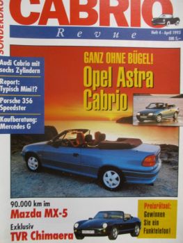 Cabrio Revue Opel Astra A Cabrio Sonderdruck April 1993