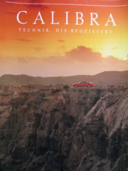 Opel Calibra 85kw 110kw Prospekt Januar 1991