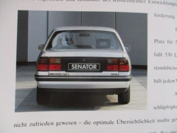 Opel Senator B +CD Katalog 110kw 130kw 150kw August 1990