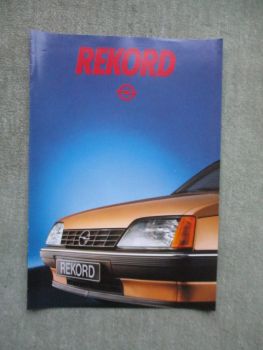 Opel Rekord E 1.8N S 2.0S 2.0E +2.3D Katalog April 1985