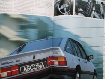 Opel Ascona C LS GL GLS GT 55kw 60kw+Katalysator +85kw +Diesel 40kw September 1986