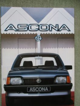 Opel Ascona C Luxus Berlina CD SR SR/E 44kw 55kw 66kw 1.8E 85kw und 1.6D 40kw Katalog August 1983