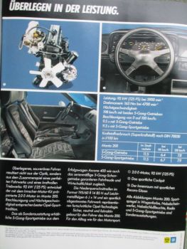 Opel Manta B 200 Katalog Februar 1983 Rarität