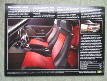 Opel Manta B Exclusiv April 1985 Katalog