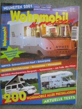 Wohnmobil & reisen Marktübersicht Kaufberatung Herbst 2/2000 200 Wohnmoible aller Preisklassen +Tests