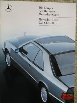 Mercedes Benz 230CE 300CE C124 Prospekt April 1987
