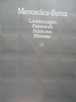 Mercedes Benz Lackierungen Katalog Mai 1983