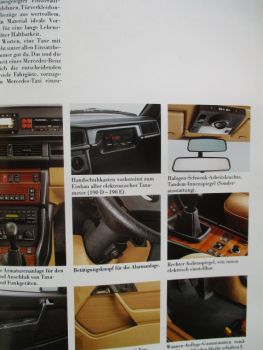 Mercedes Benz Taxi W201 W124 Prospekt August 1985