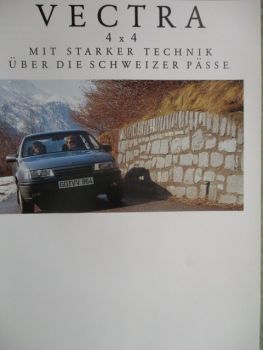Opel Vectra A 4x4 Prospekt August 1991