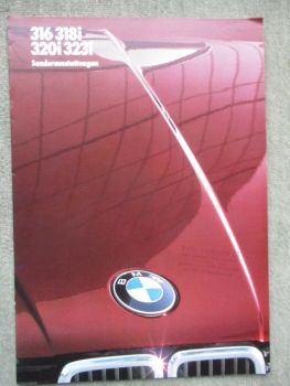 BMW 316 318i 320i 323i E30 Sonderausstattungen Katalog März 1982