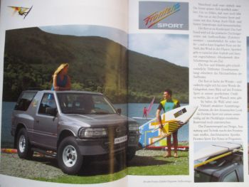 Opel Frontera +Sport 2.0l 85kw +2.4i 92kw +2.3l Turbo-Dieselmotor 74kw Katalog November 1991