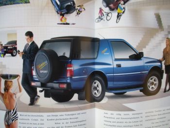 Opel Frontera +Sport Katalog 92kw 85kw +74kw 2.3lTurbo-Diesel Motor Katalog März 1991