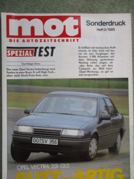 mot 2/1989 Spezial Test Opel Vectra A 2.0i GLS Sonderdruck