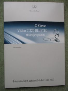 Mercedes Benz Genf 2007 C-Klasse +C220 BR204 +AMG +A-Klasse +B-Klasse +W463 +SLR McLaren