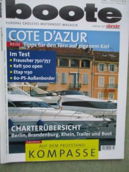 boote 2/2004 Frauscher St. Tropez 750 und 757,Kelt Azura 500 open,Etap 1100AC,Pershing 50