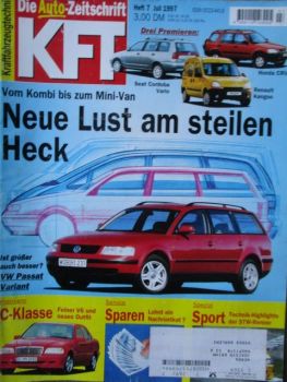 kft die Autozeitschrift 7/1997 C-Klasse C240 V6 W202, Saab 9-5,A6 2.4, Daewoo Lanos,Fiat Punto II, Arosa 1.0,Rover 214 Si,