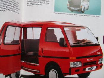 Isuzu Midi Markt- und Produktinformation Kastenwagen Kombi +Kleinbus +Bus +Konkurrenzvergleiche Mai 1992