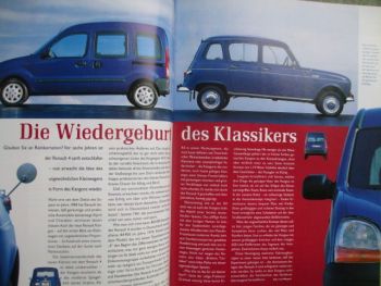 Renault revue 11/1998 Kangoo,neue Clio,Konzeptcar Zo,Renault 4,Benzin Direkteinspritzung