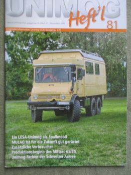 Unimog 12/2013 LESA Unimog, MULAG,MB trac 65/70,Farben der Schweizer Armee,