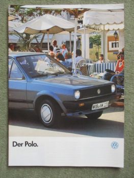 VW Polo Typ86C Prospekt Coupé Steilheck 33kw 40kw 55kw +Farben/Polster August 1985