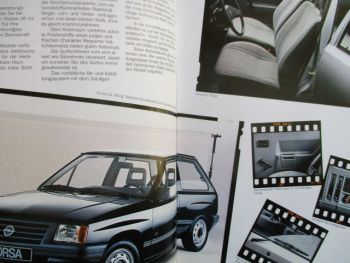 Opel Corsa A +TR LS GL GLS GT Katalog April 1985