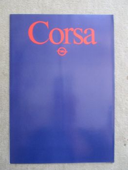Opel Corsa A +TR 33ke 40kw 51kw Prospekt Dezember 1982