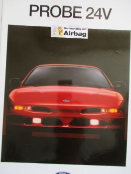 Ford Probe 24V Prospekt Juli 1993 120kw/163ps