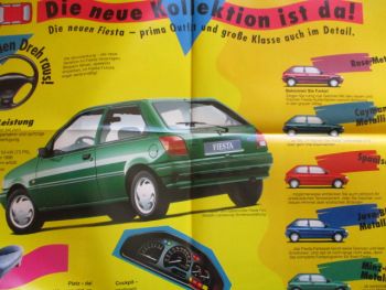 Ford Fiesta 1994 Prospekt +Preise Beilage Rarität