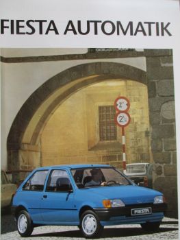 Ford Fiesta Automatik 1.3i CVH +Kat 44kw/60PS Prospektblatt April 1992
