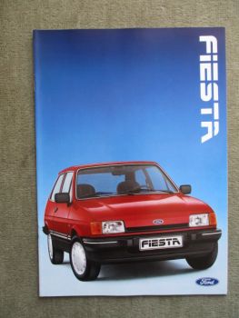 Ford Fiesta +Ghia +S +XR2 Katalog Januar 1986