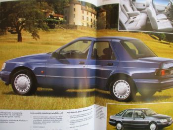 Ford Sierra Modelljahr 1993 CLX Ghia XR4i GL +Turnier Katalog