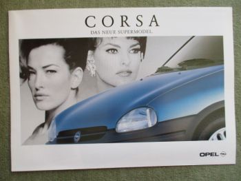 Opel Corsa B Joy +Swing +Eco Katalog 1.2i Kat 1.4i kat 1.4Si kat 1.5d TD Februar 1993