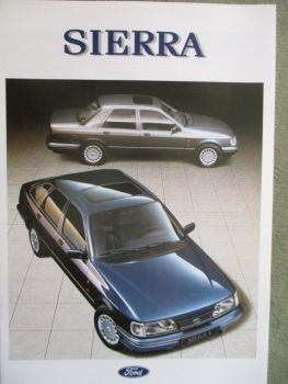 Ford Sierra Coupé Stufenheck Fließheck Turnier CLX GL XR4i Ghia Katalog Juli 1991