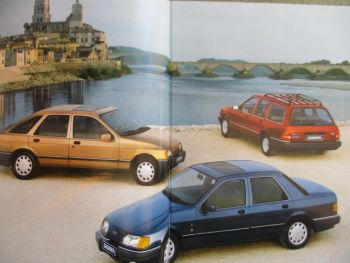 Ford Sierra LX GL Ghia +XR 4x4 +Coupés +Turnier Katalog Juli 1988