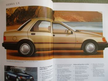 Ford Sierra LX GL Ghia +XR 4x4 +Coupés +Turnier Katalog Mai 1989