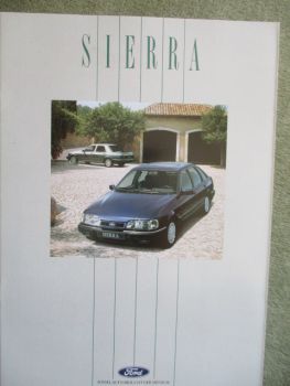Ford Sierra CLX +4x4 GL XR4i +Ghia +Turnier Katalog Juni 1990
