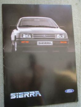 Ford Sierra +L GL Ghia XR 4i +Turnier 55kw +Economy-Ausrüstung +77kw 66kw 84kw 110kw 2.3L Diesel 49kw März 1983