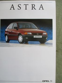 Opel Astra F GL GLS GT GSI +16V +Caravan +Club Katalog September 1991