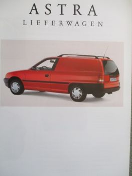 Opel Astra F Lieferwagen 44kw 55kw +44kw Diesel Katalog September 1992