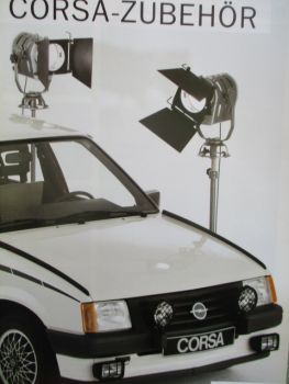 Opel Corsa A Zubehör Katalog +Radios +Bezüge+Pflege April 1985