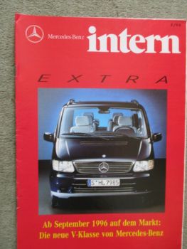 Mercedes Benz intern Extra 2/1996 neue V-Klasse BR638 Sonderausgabe Heft
